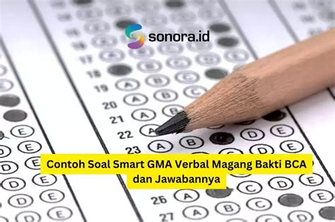 Contoh soal smart gma verbal bca dan jawabannya  Ikan