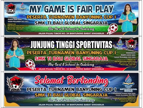 Contoh spanduk sponsor bola  1 Semarang Telp