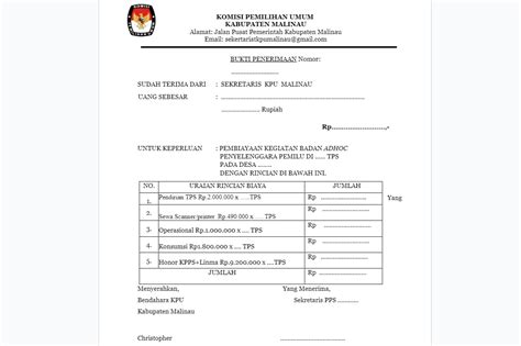 Contoh spj pilkades  Surat Pemberitahuan Akhir Masa Jabatan Kepala Desa Doc from imgv2-1-f