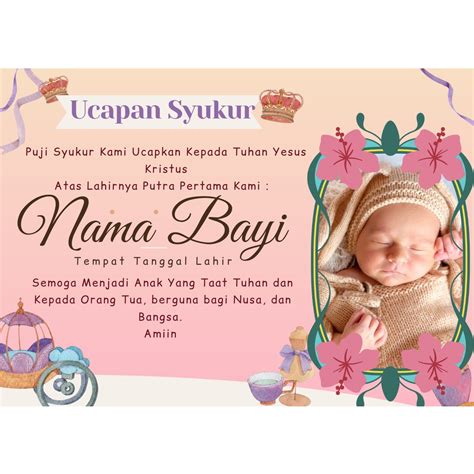 Contoh ucapan syukur kelahiran anak "13