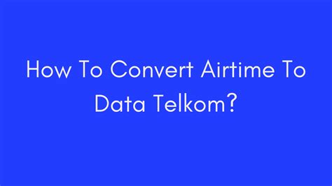 Convert airtime to data telkom Go to the bottom right and open Buy Airtime; Select ‘OTHER’ Enter the phone number you want to send airtime to; You can also search for the phone number using the search icon ; Enter Amount; Click on NEXT; A message will pop up on your screen for you to verify name of the recipient and amount; Click SEND; 2