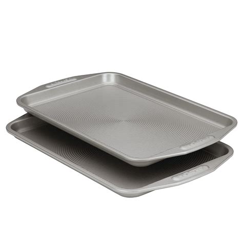 CEKEE 4 Pack Small Baking Pans Set, Nonstick Stainless Steel Cookie Sheets for Baking, Heavy Duty & Dishwasher Safe Small She