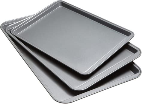NutriChef Nonstick Cookie Sheet Baking Pan - 1qt Metal Oven Baking Tray,  Professional Quality Non-Stick Bake Trays, Stylish Diamond Silicone Coating