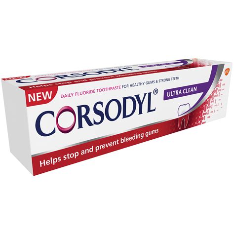 Corsodyl toothpaste walmart  Twice daily, thoroughly rinse the mouth with 10ml Corsodyl Mouthwash for about one minute and spit out