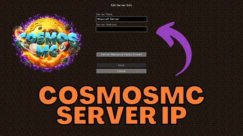 Cosmosmc vote 20] Minecraft Server IP address, version and information