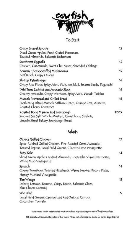 Cowfish lander menu  Lander Tourism Lander Hotels Lander Bed and Breakfast Lander Vacation Rentals Lander Vacation Packages Flights to Lander Cowfish;Share