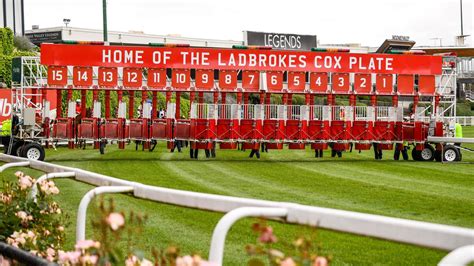 Cox plate barrier draw 2022 Ladbrokes Cox Plate trophy