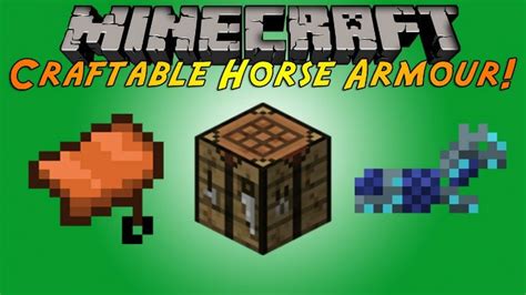 Craftable horse armour  I've seen another data pack which need two more ingredients to craft