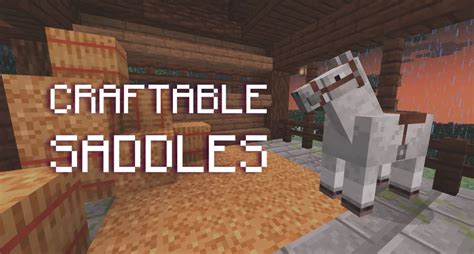 Craftable saddles datapack  JustJabka_ • yesterday