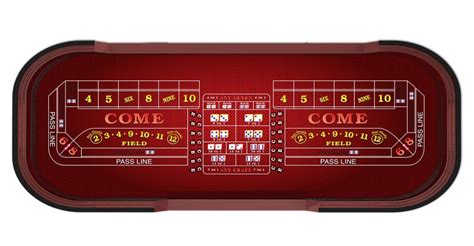 Craps table felt 5” high for side walls