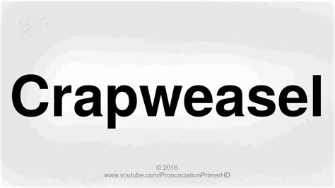 Crapweasel meaning  Citation from "Duck, Duck Goose", Eureka (TV), Season 2 Episode 5 blacked out to resolve Google's penalty against this site 