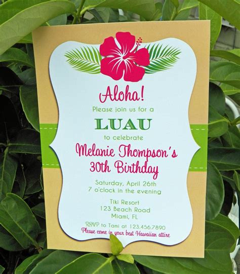 Create luau invitations online  If you are preparing your child’s birthday party, you can tryValid until May 29, 2016
