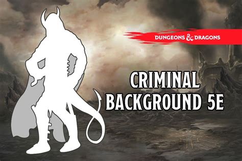 Criminal background 5e  I am always gregarious and cheerful, no matter the situation, as long as I am paid well