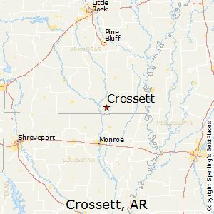 Crossett ar population The population of Crossett, Arkansas was 6,097 at the 2000 census