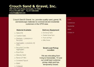 Crouch sand and gravel  See reviews, photos, directions, phone numbers and more for Crouch Sand And Gravel locations in Hutchins, TX