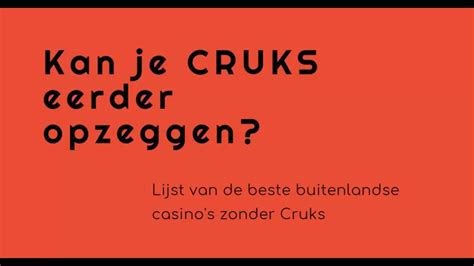 Cruks eerder opzeggen  Evenementen & Beurzen