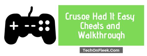 Crusoe had it easy download  Unlock new