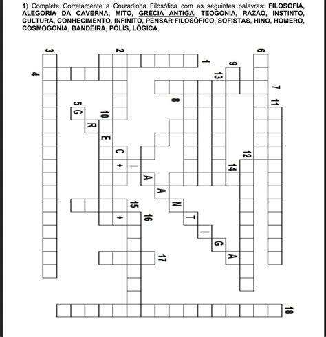 Cruzadinha filosofia ensino médio Cruzadinha De Filosofia - 1º Ano Ensino Médio Mozart Lacerda Filho