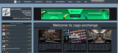 Csgo exchange sites  You can quickly and safely trade skins for other skins or real money