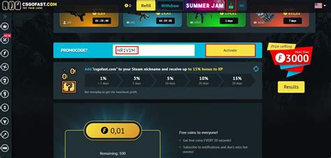 Csgofast code com' to your Steam nickname secures you an extra 15% bonus to XP, boosting your