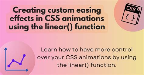 Css easing animation  The CSS for the custom curve is: transition: transform 500ms cubic-bezier(0