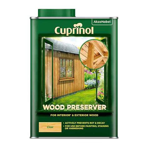 Cuprinol wood preserver clear 5l wickes 20 per L