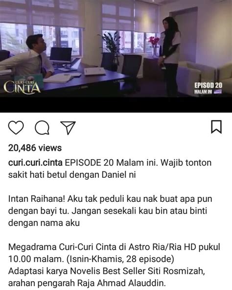 Curi curi cinta episod 20  Kisah Intan Raihana dilahirkan dalam keluarga yang susah