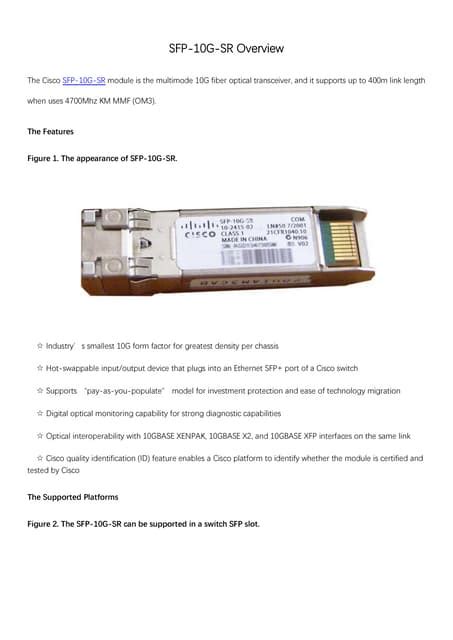 Cvr-x2-sfp10g datasheet  Your fiber optic solution is here