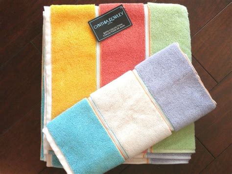 Cynthia Rowley Black Makeup Towels Soft Absorbent Cotton Cleansing  Washcloth (Set of 4)