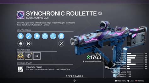 D2 synchronic roulette machinehead933