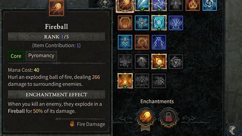 D4 enchantment effect This allows players to choose an Enchantment Slot which alters the effect of their skill