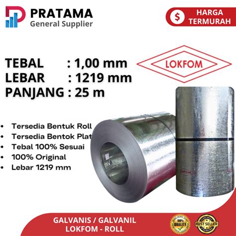 Daftar harga seng bjls lokfom 5mm x 1219mm x 2438mm: Rp 487