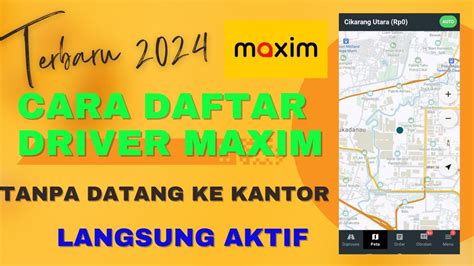 Daftar maxim driver  Wajib memiliki surat kepemilikan kendaraan bermotor atau mobil yang sah