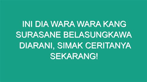 Dalam cerita ugo diarani  Karena ceritanya ringkas, dan padat sehingga isi dari cerita tersebut bisa jelas dan langsung pada tujuan