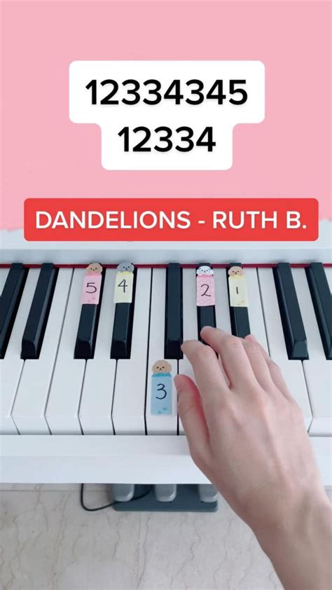 Dandelions piano letters To start, you need to understand the structure of dandelions