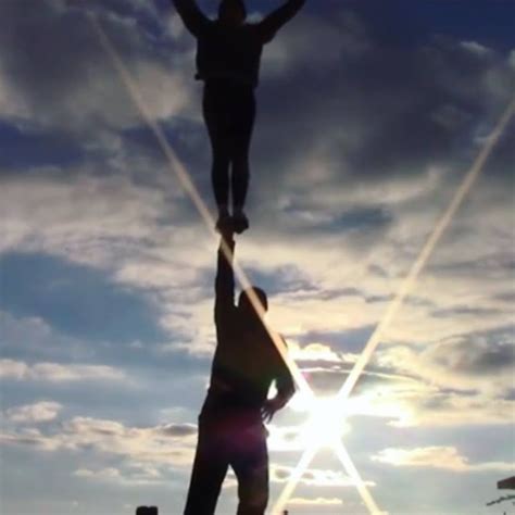 Daniel buyeske and eliza labelle @hybridcheer"