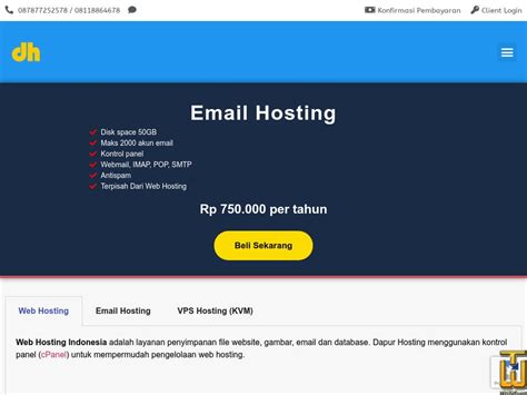 Dapurhosting  We provide Indonesia domain name registration service, email hosting, email marketing at a low price with reliable service