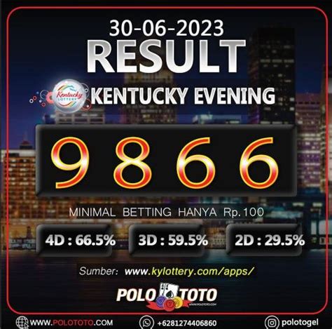 Data keluaran kentucky evening 2023  Bermain togel kentucky evening online memanglah merupakan alternatif terbaik buat anda bisa peroleh selingan menarik atau juga pendapatan