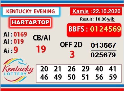 Data kentuckyeve virdsam Halaman ini berisi khusus untuk paito warna kentucky evening yang telah kami peroleh sebelumnya melalui pengeluaran togel kye yang juga dengan akrab dapat disebutkan sebagai data kentucky evening