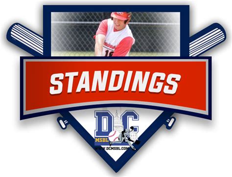 Dcmsbl standings DCMSBL started in 1991 (this year is its 25th anniversary) with just a 30+ division and now has dozens of teams split amongst 19+, 25+, 35+,45+,55+ and a wood-bat only league