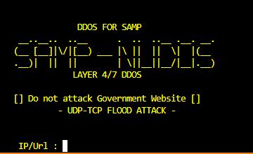 Ddos server samp  Sorry if this is already posted i have not seen one so i plan on posting it