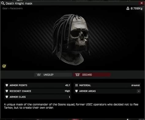 Death knight mask tarkov price  Join discord;