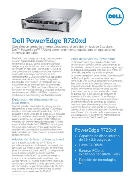 Dell poweredge r720xd spec sheet 80 mm (3