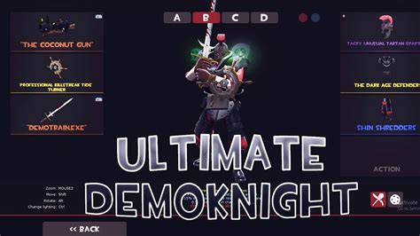 Demoknight cosmetic loadout  Changing one weapon in your loadout isn't a radical enough change