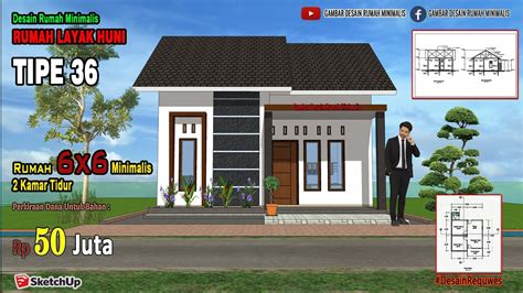 Desain rumah minimalis 2 kamar ukuran 6x6 blogspot