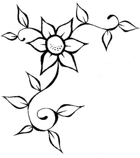 Desenhos de flores fáceis desenhos de flor azul moldura redonda png