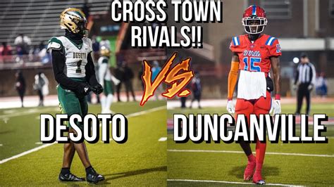 Desoto vs duncanville ”The Duncanville (TX) varsity football team has a neutral playoff game vs