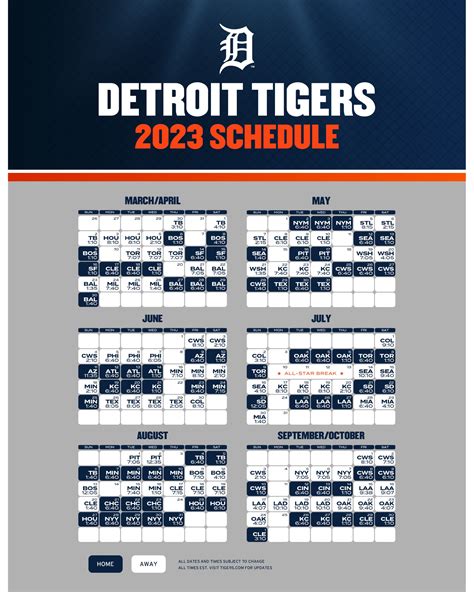 2024 Detroit Tigers Regular Season Schedule - WKZO