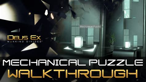 Deus ex mankind divided mechanical puzzle  Read more on Eurogamer