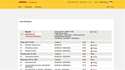 Dhl tracking jakarta If you have ordered a product in an online shop, the confirmation email or shipment tracking notification often contains the tracking number or ID